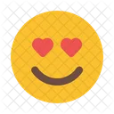 In Love Smile Emoji Icon