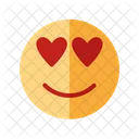 In Love Emoticon Emoji Icon