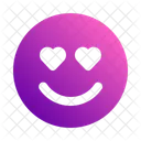 In Love Smile Emoji Icon
