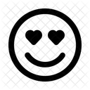 In Love Smile Emoji Icon