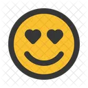 In Love Smile Emoji Icon