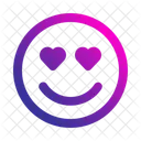 In Love Smile Emoji Icon