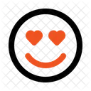 In Love Smile Emoji Icon