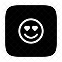 In Love Smile Emoji Icon