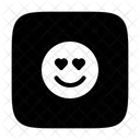 In Love Smile Emoji Icon
