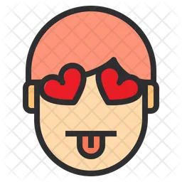 In Love Tounge Emotion Face Dazed Emoji Icon