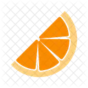 In Scheiben Geschnitten Orange Obst Symbol