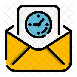 Inbox Icon - Download in Colored Outline Style