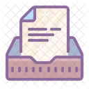Inbox Box Paper Icon