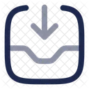 Inbox In Online Connection Icon