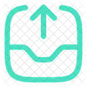 Inbox Out Online Connection Icon