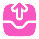 Inbox Out Online Connection Icon