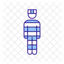 Incarcerated person in prison uniform  Icon