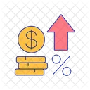 Incease In Investment Rate Icon
