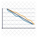 Burndown Graphique Graphique Icône