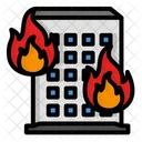 Incendio Em Casa Incendio Em Apartamento Queimando Icon