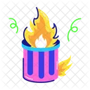 Incendio Em Lixeira Incendio Em Lixo Lixeira Queimada Icon