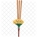 Incense with flower  Icon