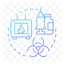 Waste Incineration Medical Garbage Icon