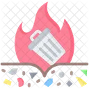 Incineration Burning Fire Icon