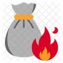 Waste Garbage Burn Icon