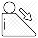 Inclined Plane Friction Force Sloping Surface Icon