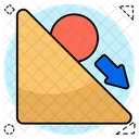 Inclined Plane Friction Force Sloping Surface Icon