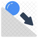 Inclined Plane Friction Force Sloping Surface Icon