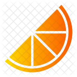 Inclined Slice Of Lemon  Icon