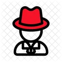 Sombrero Incognito Detective Icon