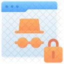Incognito Private Security Icon