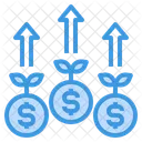 Income Growth Money Icon
