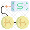 Income Money Bitcoin Icon