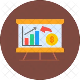 Income chart Icon - Download in Flat Style
