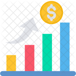 Income Chart Icon - Download in Flat Style
