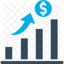 Income Chart Analytics Dollar Sign Icon