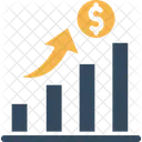 Income Chart Analytics Dollar Sign Icon
