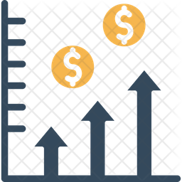 Income Chart Icon - Download in Dualtone Style