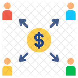 Income distribution-funding-gdp-capitalism-business and finance-allocation  Icon