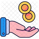 Hand Income Money Icon