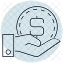 Business Money Hand Icon