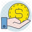 Business Money Hand Icon