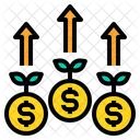 Income Growth Money Icon