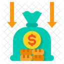 Income Decrease Budget Icon
