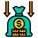 Income Decrease Budget Icon