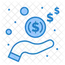 Income Dollar In Hand Dollar Icon