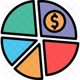 Income pie chart  Icon