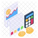 Financial Statement Income Statement Financial Report Icon