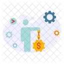 Utilities Cogwheel Stock Market アイコン