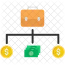Income Strategy Budget Hand Icon